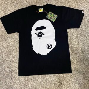 A Bathing Ape Bape Tee “White/Black Big Head”Brand New Tags/Bag Ships Same Day!!